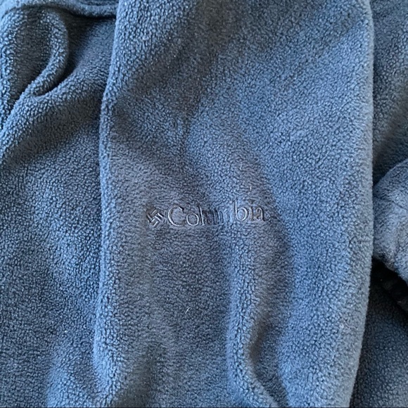 Columbia Fleece Jacket Mens XL Full Zip Dark Green Long Sleeve - Picture 7 of 8